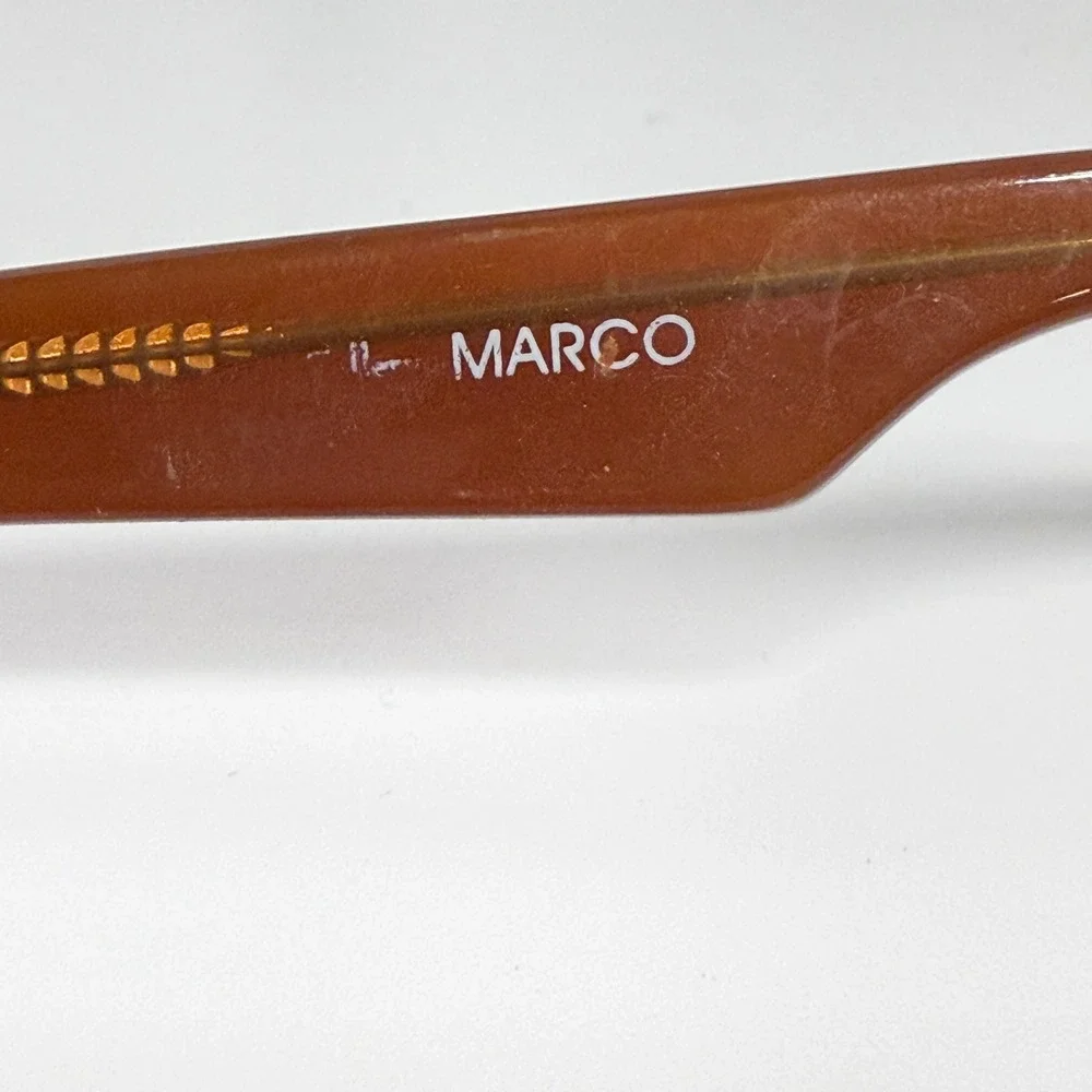 Marco Brown Rectangular Eyeglasses Frames 49-18-135 Vintage Style‎ Glasses